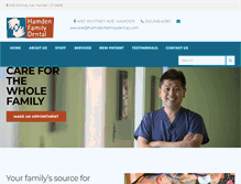 Tablet Screenshot of hamdenfamilydental.com